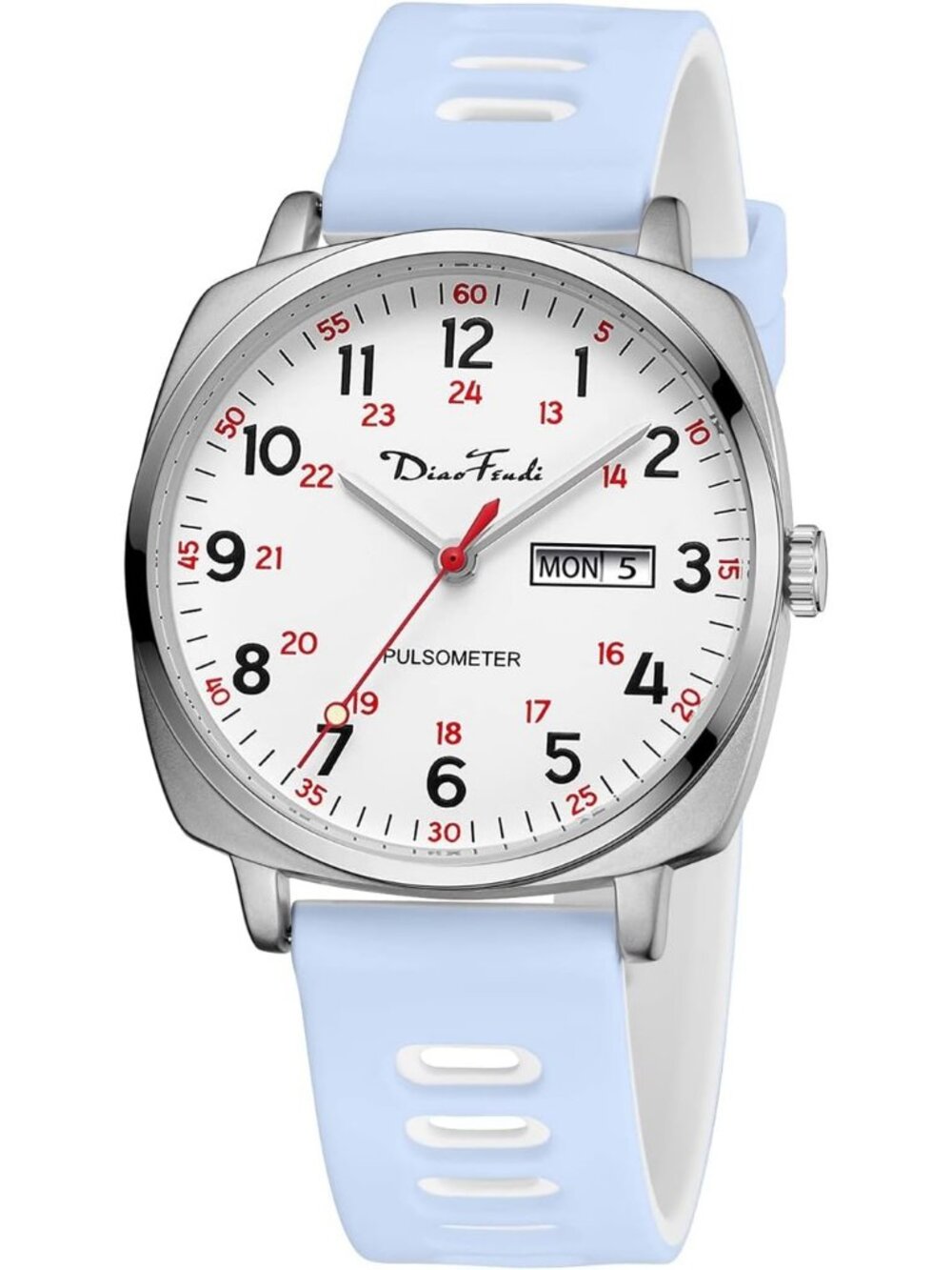 Diaofendi Women's Purple And Silver Analog Medical Professional Waterproof Watch
